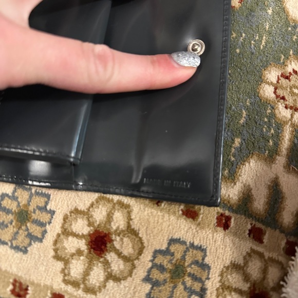 Prada Charcoal Patent Leather Wallet - Picture 5 of 8